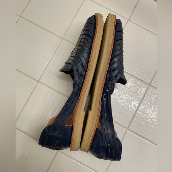 Espiritu Charro Classic Navy Blue Huarache Sandals - Picture 5 of 6